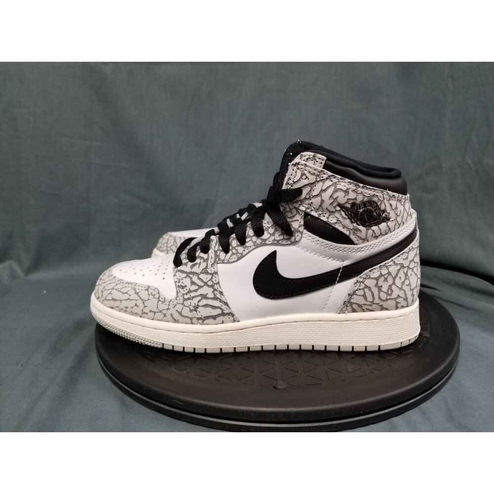 Jordan 1 Retro High OG White Cement (GS) White Size 4.5Y NEW NO BOX! - Picture 5 of 11